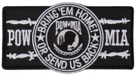 POW MIA Barbwire Patch | US Military Veteran Patches